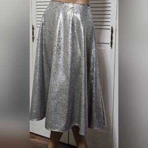 1053 Antonio Melani Sequin Skirt Womens Party Cocktail Evening Lined Skirt Sz 8